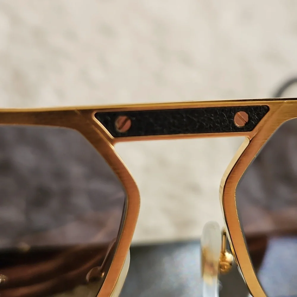 Cartier Gold Frame Sunglasses with Dark Lenses